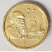 AUSTRALIA 2016 .  TWO  2 DOLLAR COIN . CHANGEOVER . MINOR UNCIRCULATED BAG MARKS